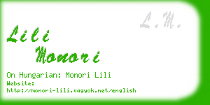 lili monori business card